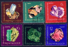 773 Russie 1963 Minerals Mineraux Topaz Jasper Amethyst Emerald Rhodonite Malachite (RUK-114) - Usati