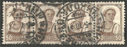 772 Russie 1929 Fermière Farm Worker Bande De 4 (RUC-427) - Usados