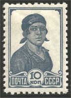 771 Russie 10k Factory Worker Travailleuse Usine MLH * Neuf Légère (RUZ-212) - Unused Stamps