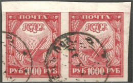 771 Russie 1000R 1921 Paire (RUZ-123) - Nuovi