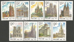 774 Russie 1994 Cathédrales Cathedrals MNH ** Neuf SC (RUS-16) - Chiese E Cattedrali