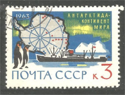 773 Russie Antarctique Antarctic Bateau Boat Ship Schiff Pingouins Penguins (RUK-684) - Schiffe