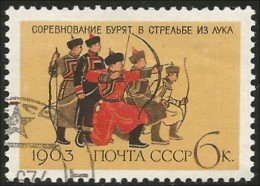 773 Russie 1963 Arc Archer Archery Bow Flèches (RUK-601) - Tir à L'Arc