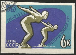 773 Russie 1963 Natation Plongeur Diving Diver Imperforate Non Dentelé (RUK-581) - Kunst- Und Turmspringen