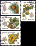 773 Russie Arbousier Pin Chene Siberian Pine Oak Lime Tree Sea Buckthorn 1980 (RUK-473) - Oblitérés