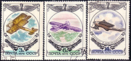 773 Russie Old Ancient Airplanes Aviation 1976 Avions Anciens (RUK-462) - Gebruikt