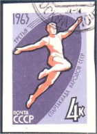 773 Russie Men Gymnast Non Dentelé Imperforate Stamp 1963 (RUK-364) - Ginnastica