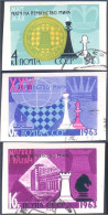 773 Russie Championnat Du Monde Non Dentelés Imperforate Stamps 1963 (RUK-360) - Scacchi
