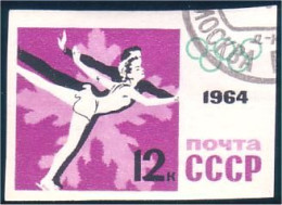 773 Russie Patinage Artistique Figure Skating Non Dentelé Imperforate Stamp 1964 (RUK-341) - Patinage Artistique