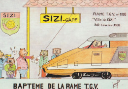 TGV ILL 88 . Sizi Gare . Jean Philippe Porcherot . N° 27 . 1988 . N°269 Sur 300 . - Trains