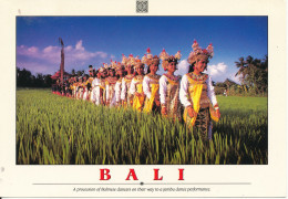 Indonesia Postcard Sent To Denmark 15-9-1993 (Bali Balinese Dancers) - Indonesië