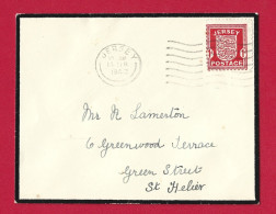 !!! GRANDE-BRETAGNE, JERSEY, LETTRE DE 1942 OCCUPATION ALLEMANDE - Brieven En Documenten