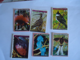 GUINEA ECUATORIAL 6 USED  BIRD BIRDS - Otros & Sin Clasificación