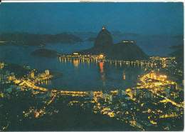 Brazil Postcard Sent To Czechoslovakia 15-9-1976 (Panoramic View Of Botafoga Bay) - Rio De Janeiro