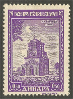 798 Serbie 1941 Monastère Lazaritza Monastery MH * Neuf (SER-35) - Serbia