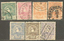 798 Serbie 1880 Roi King Milan Complete 20p Orange + Jaune/yellow (SER-9) - Serbia