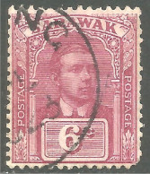 789 Sarawak 1922 6c Lake Brown Charles Brooke (SAR-18) - Sarawak (...-1963)