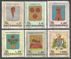 786 San Marino Coat Of Arms Armories Blason Wappen MNH ** Neuf SC (SAN-138) - Castles