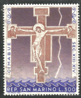 786 San Marino Tableau Giovanni Cimabue Painting Crucifix Santa Croce Sainte Croix MNH ** Neuf SC (SAN-132d) - Religión