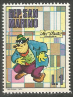 786 San Marino Cartoon Black Pete Disney MNH ** Neuf SC (SAN-113b) - Other & Unclassified