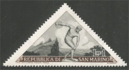 786 San Marino Discobole Statue Triangle Discobolus MH * Neuf (SAN-107b) - Escultura