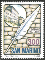 786 San Marino Centennaire Lycée Secondary School Centenary MNH ** Neuf SC (SAN-85) - Ongebruikt