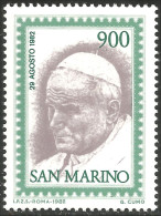 786 San Marino Pape Jean-Paul TT Pope John-Paul II MNH ** Neuf SC (SAN-82) - Papes