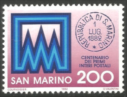 786 San Marino Centenaire Entier Postal Stationery Centenary MNH ** Neuf SC (SAN-79a) - Nuevos