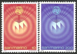 786 San Marino ITU UIT Telecommunications Ondes Radio Waves MNH ** Neuf SC (SAN-66a) - Ongebruikt