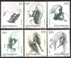 786 San Marino Drawings Dessins Emilio Greco MNH ** Neuf SC (SAN-54a) - Ungebraucht