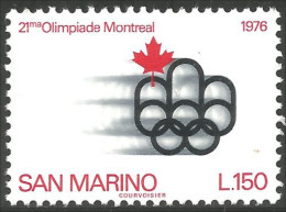 786 San Marino Olympiques Montreal 1976 MNH ** Neuf SC (SAN-51c) - Alimentation