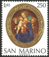 786 San Marino 1974 Noel Christmas Virgin Child Vierge Enfant MNH ** Neuf SC (SAN-43d) - Schilderijen