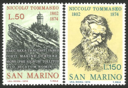 786 San Marino Niccolo Tommaseo Ecrivain Writer MNH ** Neuf SC (SAN-42b) - Writers