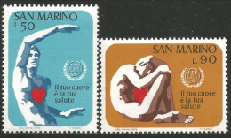 786 San Marino Maladies Coeur Heart Diseases MNH ** Neuf SC (SAN-35a) - Unused Stamps