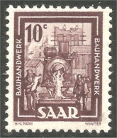 779 Sarre 1949 Construction Building Houses MH * Neuf (SAA-98b) - Stamps