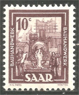 779 Sarre 1949 Construction Building Houses MH * Neuf (SAA-98a) - Stamps