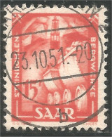 779 Sarre 1949 Houillière Wagon Miner Mines Coal Charbon Kohl Carbone Mining (SAA-88f) - Used Stamps