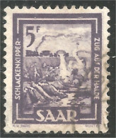 779 Sarre 1949 Chantier Construction Building Site (SAA-86b) - Used Stamps