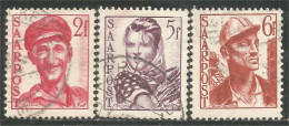 779 Sarre 1948 Ouvrier Worker Fermière Farmer Miner Mines Mining (SAA-83) - Used Stamps