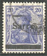 779 Sarre 1920 Occupation Surcharge SARRE 20c Violet (SAA-67) - Gebruikt