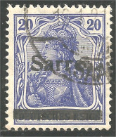 779 Sarre 1920 Occupation Surcharge SARRE 20c Violet (SAA-67) - Usados