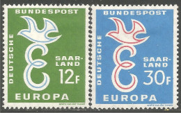 779 Sarre 1958 Europa Cept MH * Neuf Légère (SAA-65) - Neufs