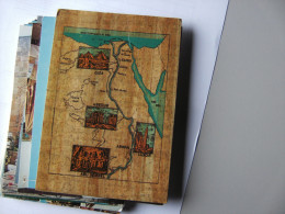 Egypte Egypt With Map Landkaart - Gizeh