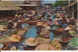 Thailand Postcard Sent To Denmark - Thailand