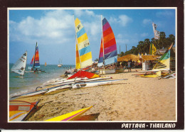 Thailand Postcard Sent To Denmark 5-4-1999 Single Franked (Chom Tien Beach Pattaya) - Thailand