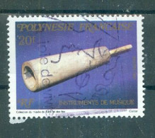 POLYNESIE - N°282 Oblitéré.  - Instruments De Musique Polynésiens. - Used Stamps