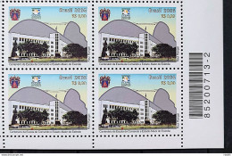 C 2630 Brazil Stamp School Military Army Education 2005 Block Of 4 Bar Code - Neufs