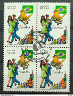 C 2628 Brazil Stamp Joint Cuba Samba Flag Dance Ave 2005 Block Of 4 CBC Havana - Neufs