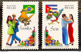 C 2627 Brazil Stamp Joint Issue Cuba Samba And Son Flag Dance Bird 2005 - Neufs