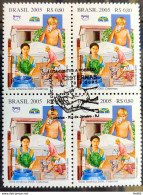 C 2621 Brazil Stamp Fights Poverty Hunger Zero Water 2005 Block Of 4 CBC RJ - Neufs